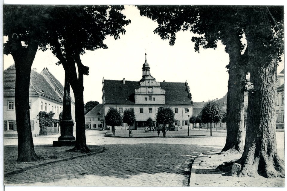 13116-Belgern-1911-Blick nach dem Rathaus-Brück & Sohn Kunstverlag