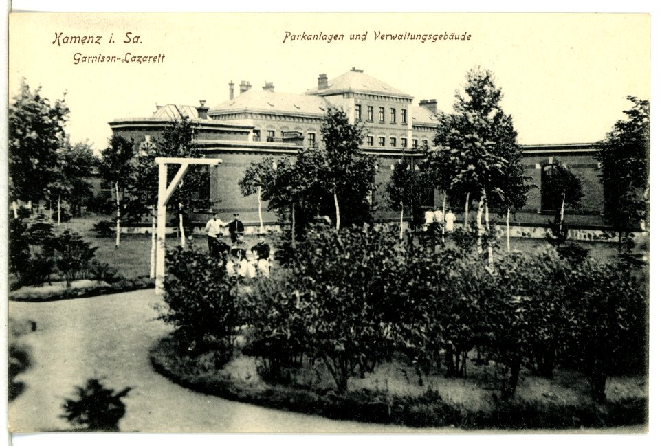 12534-Kamenz-1911-Garnison-Lazarett, Verwaltungsgebäude-Brück & Sohn Kunstverlag