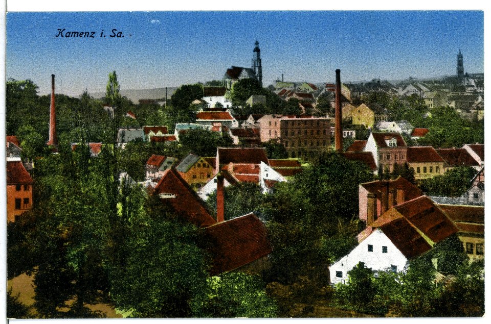 13191-Kamenz-1911-Blick auf Kamenz-Brück & Sohn Kunstverlag