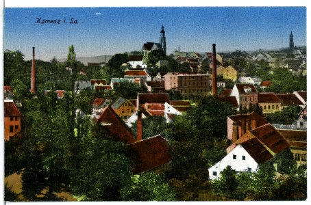 13191-Kamenz-1911-Blick auf Kamenz-Brück & Sohn Kunstverlag