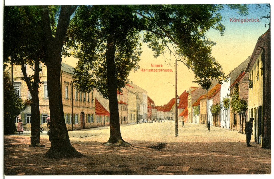 13085-Königsbrück-1911-Innere Kamenzer Straße-Brück & Sohn Kunstverlag