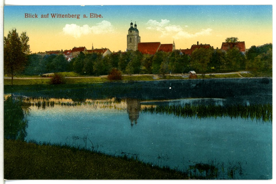 15146-Wittenberg-1912-An der Elbe-Brück & Sohn Kunstverlag