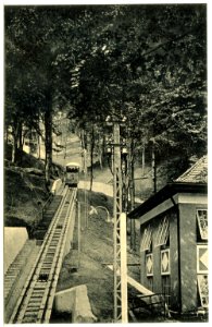 15346-Karlsbad-1913-Drahtseilbahn nach der Freundschaftshöhe-Brück & Sohn Kunstverlag