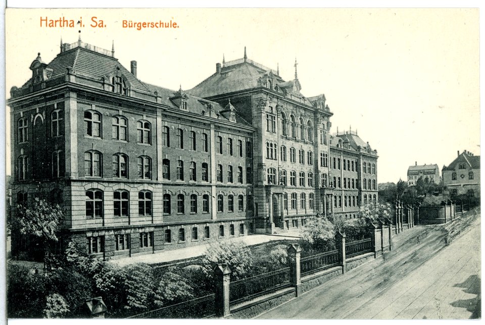 15248-Hartha-1912-Bürgerschule-Brück & Sohn Kunstverlag
