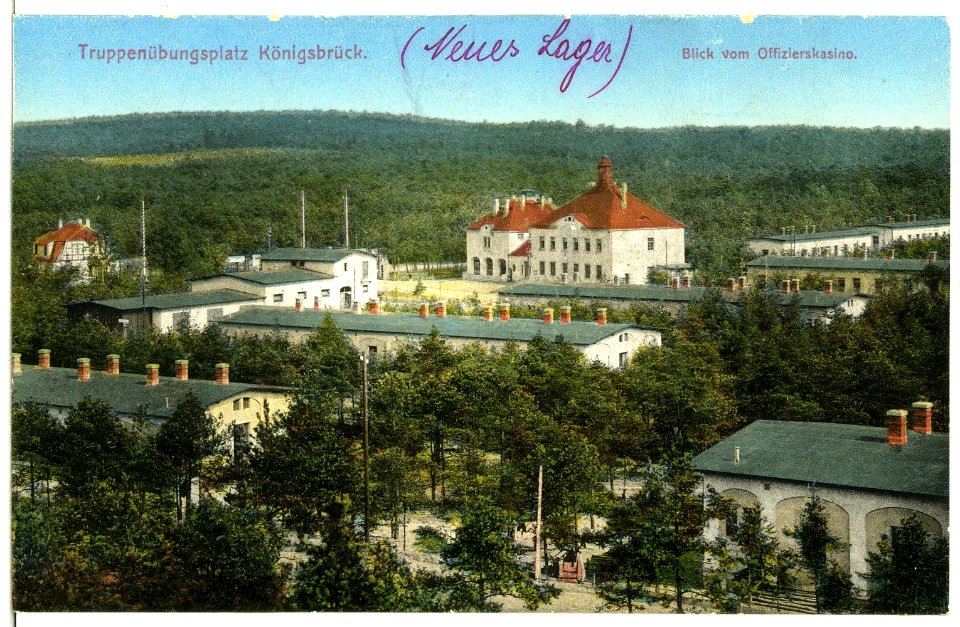 13088-Königsbrück-1911-Truppenübungsplatz, Blick vom Offizierskasino-Brück & Sohn Kunstverlag