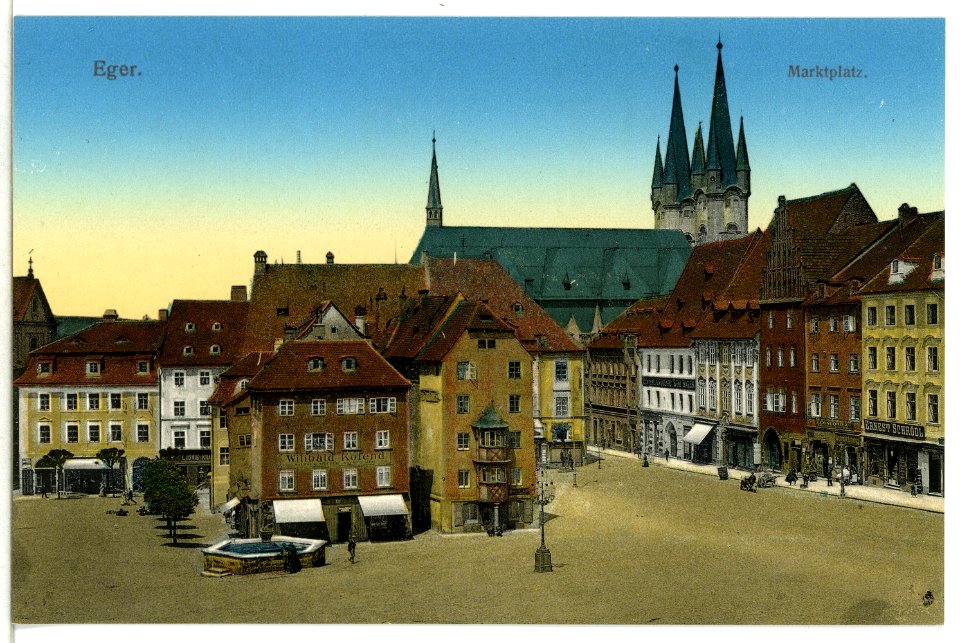 13397-Eger-1911-Marktplatz-Brück & Sohn Kunstverlag