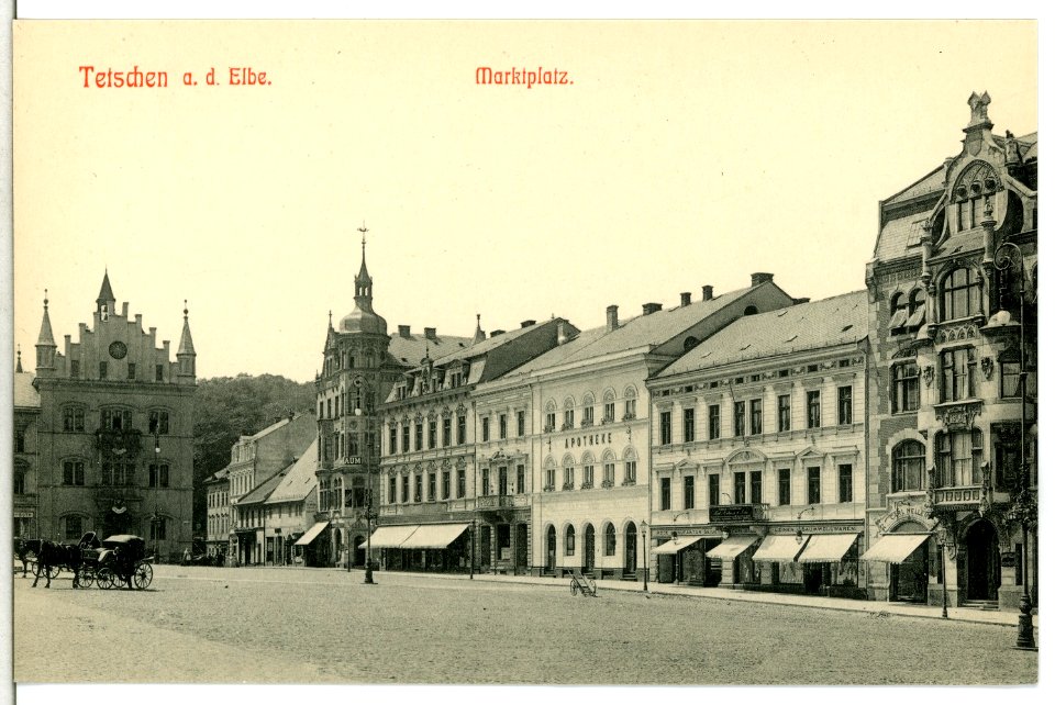 13368-Tetschen-1911-Markt-Brück & Sohn Kunstverlag