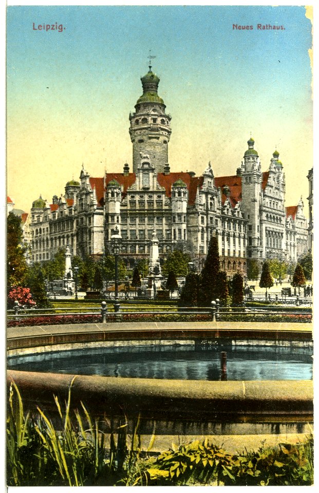 13418-Leipzig-1911-Neues Rathaus-Brück & Sohn Kunstverlag