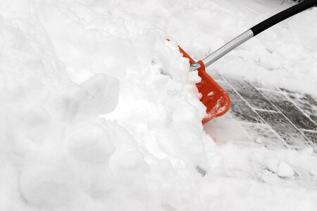 Snow and chipping rooms clean