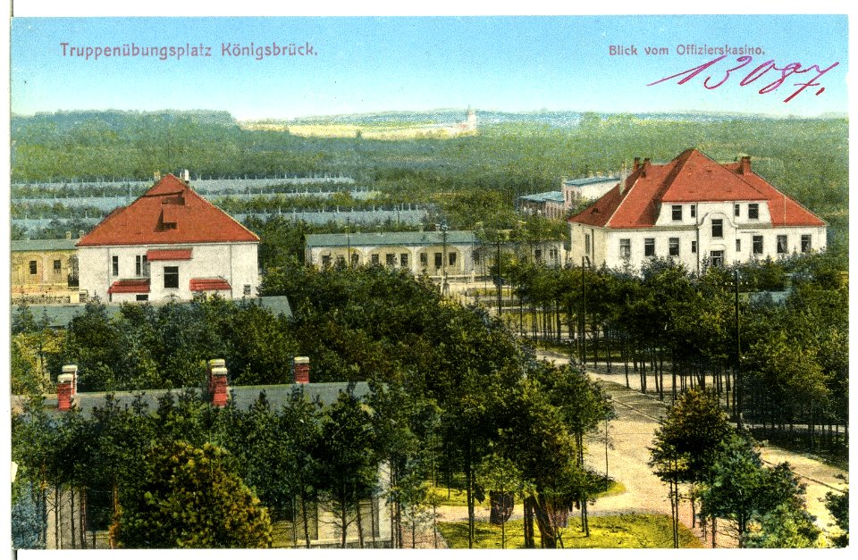 13087-Königsbrück-1911-Truppenübungsplatz, Blick vom Offizierskasino-Brück & Sohn Kunstverlag
