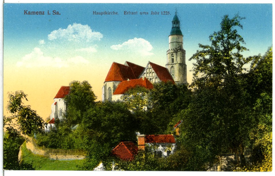 15387-Kamenz-1913-Hauptkirche-Brück & Sohn Kunstverlag