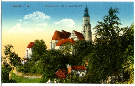 15387-Kamenz-1913-Hauptkirche-Brück & Sohn Kunstverlag