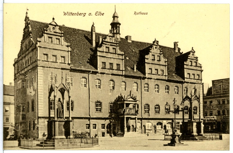 12921-Wittenberg-1911-Rathaus-Brück & Sohn Kunstverlag