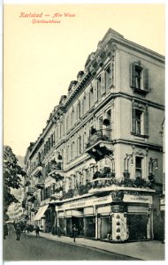 15349-Karlsbad-1913-Alte Wiese - Grünbaumhaus-Brück & Sohn Kunstverlag
