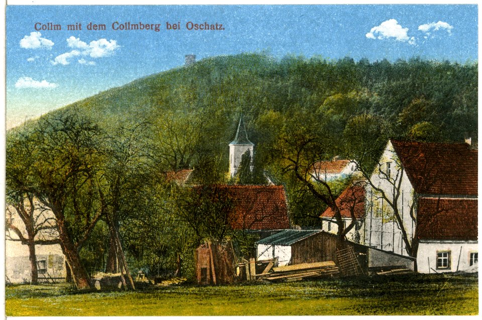 15407-Collm-1913-Blick auf Collm und den Collmberg-Brück & Sohn Kunstverlag