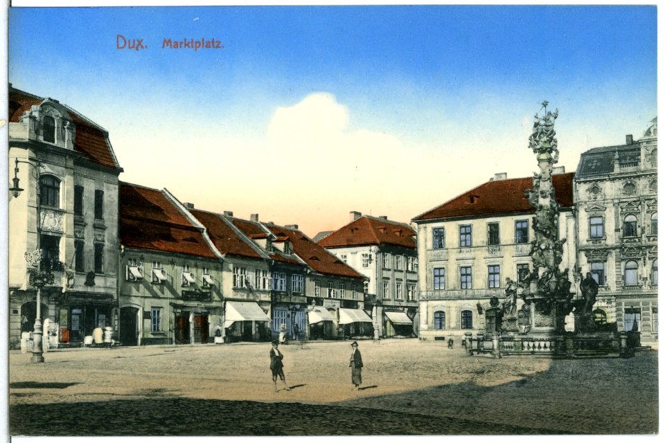 14301-Dux-1912-Marktplatz-Brück & Sohn Kunstverlag