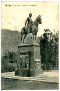 15200-Meißen-1912-König-Albert-Denkmal-Brück & Sohn Kunstverlag