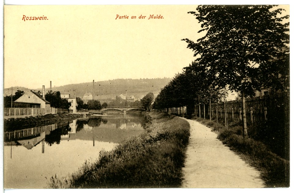 15176-Roßwein-1912-Partie an der Mulde-Brück & Sohn Kunstverlag