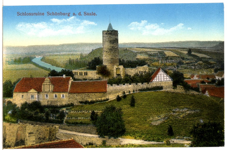 15335-Naumburg-1913-Schönburg, Schloßruine-Brück & Sohn Kunstverlag