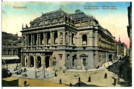 13279-Budapest-1911-Königliche Oper-Brück & Sohn Kunstverlag