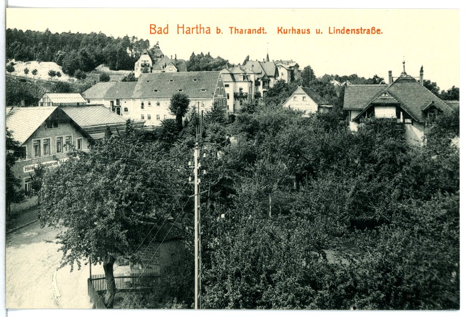 15191-Hartha-1912-Kurhaus und Lindenstraße-Brück & Sohn Kunstverlag