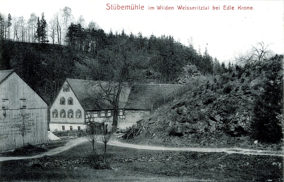13129-Edle Krone-1911-Stübemühle im Wildem Weißeritztal-Brück & Sohn Kunstverlag 2