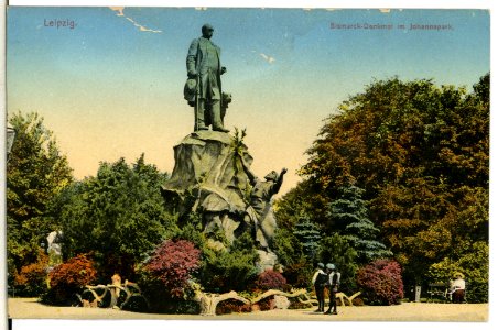 13423-Leipzig-1911-Bismarckdenkmal im Johannapark-Brück & Sohn Kunstverlag