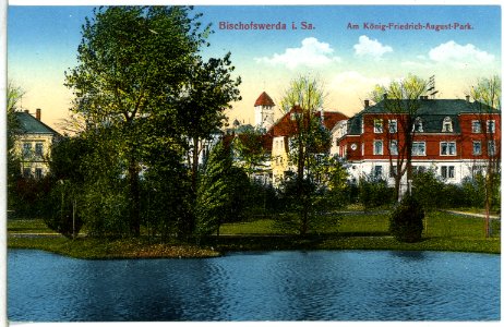 15111-Bischofswerda-1912-Friedrich August - Park-Brück & Sohn Kunstverlag