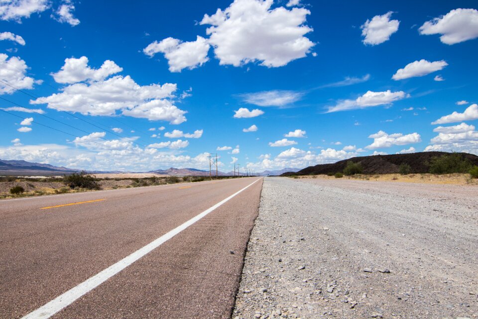 Clouds road asphalt
