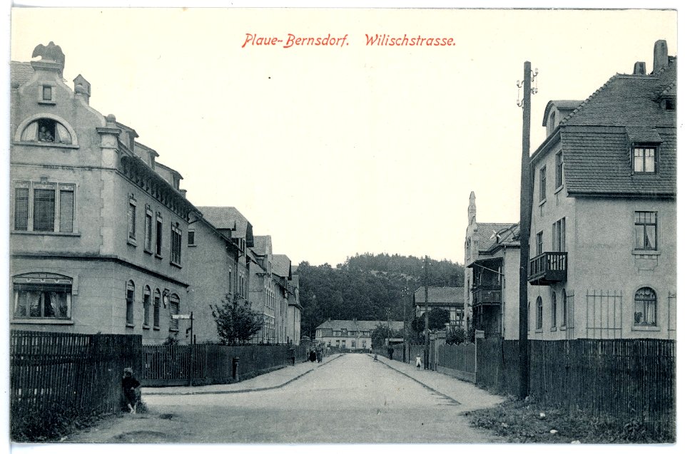 15996-Plaue-Bernsdorf-1913-Wilischstraße-Brück & Sohn Kunstverlag