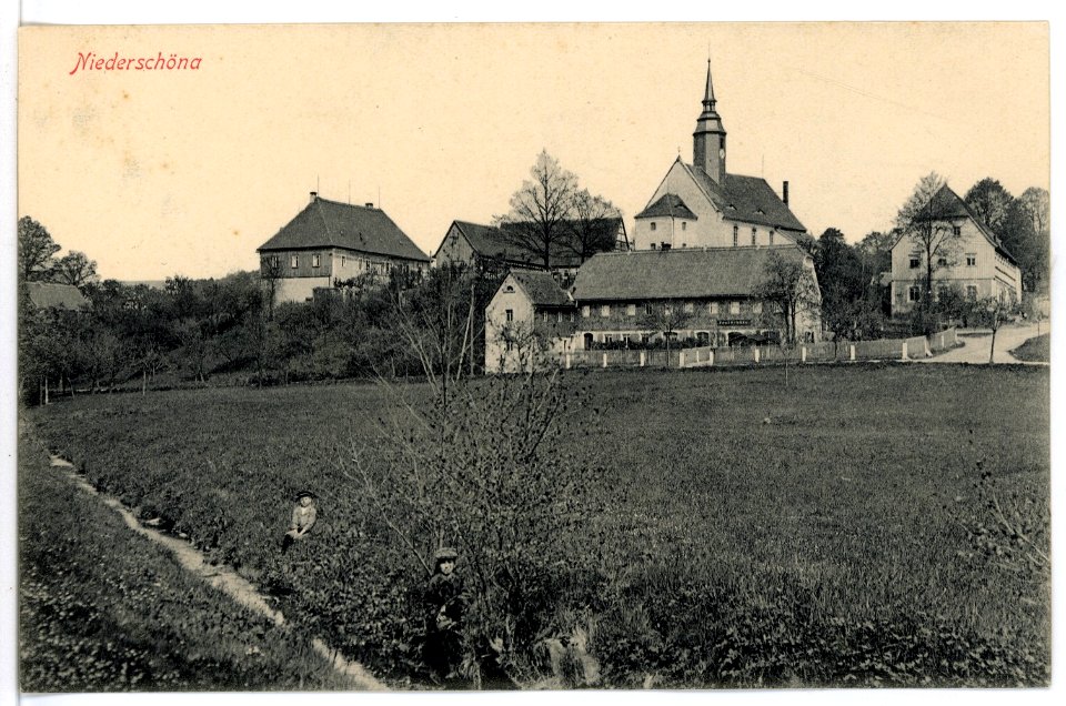 15690-Niederschöna-1913-Kirche-Brück & Sohn Kunstverlag