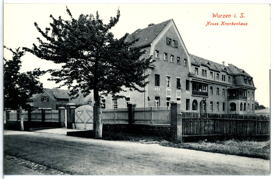 15317-Wurzen-1913-Neues Krankenhaus-Brück & Sohn Kunstverlag