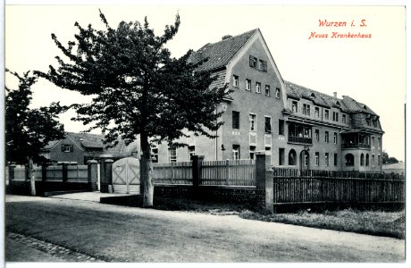 15317-Wurzen-1913-Neues Krankenhaus-Brück & Sohn Kunstverlag