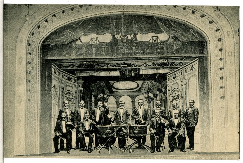 15181-Großenhain-1912-Gasthof zur Goldenen Krone - Musikkapelle-Brück & Sohn Kunstverlag