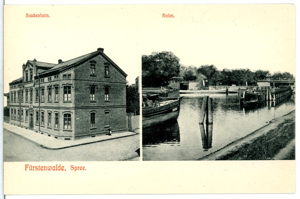 13284-Fürstenwalde-1911-Siechenheim - Hafen-Brück & Sohn Kunstverlag