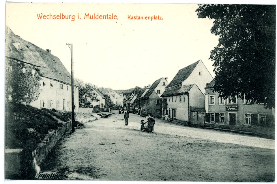 15468-Wechselburg-1913-Kastanienplatz-Brück & Sohn Kunstverlag