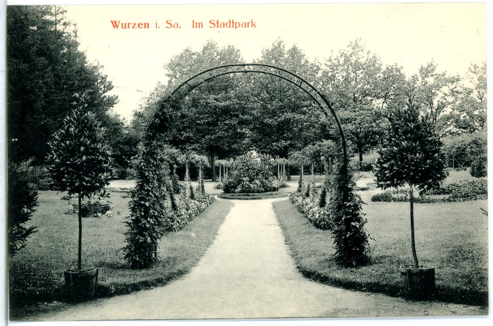 15091-Wurzen-1912-Im Stadtpark-Brück & Sohn Kunstverlag