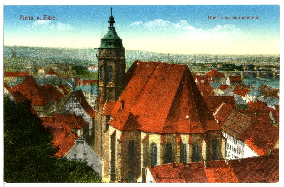 15222-Pirna-1912-Blick vom Sonnenstein-Brück & Sohn Kunstverlag
