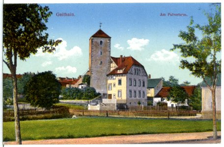 15161-Geithain-1912-Pulverturm-Brück & Sohn Kunstverlag
