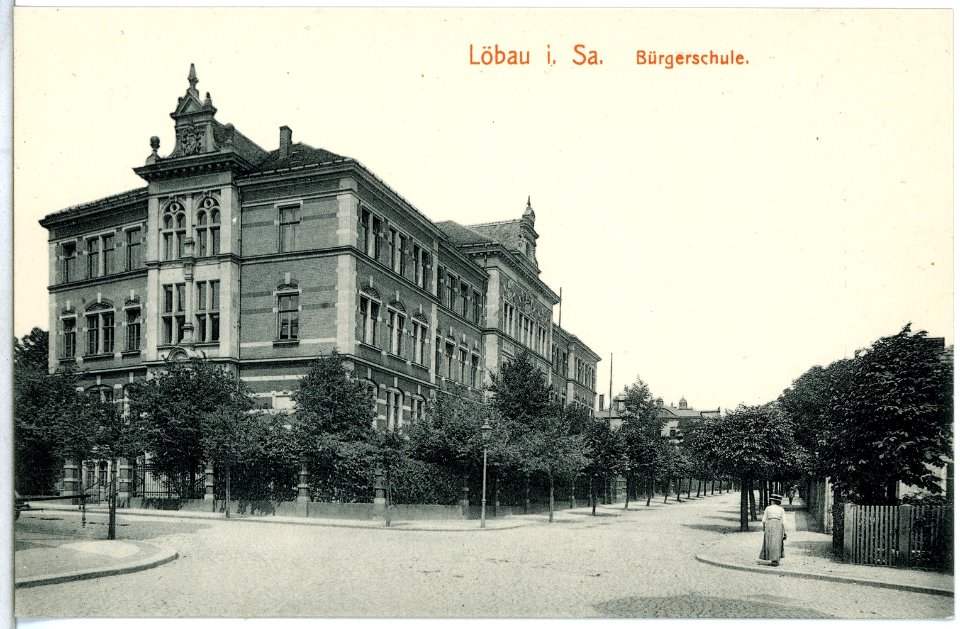 15117-Löbau-1912-Bürgerschule-Brück & Sohn Kunstverlag