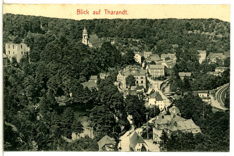 13010-Tharandt-1911-Blick auf Tharandt-Brück & Sohn Kunstverlag