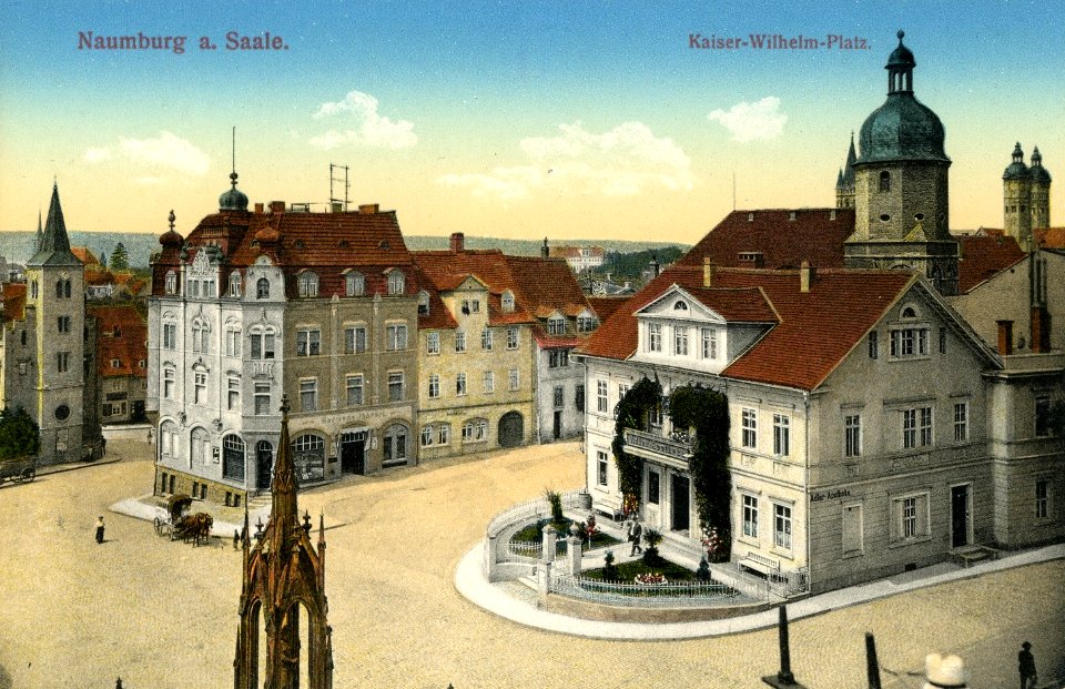 15334-Naumburg-1913-Kaiser-Wilhelm-Platz-Brück & Sohn Kunstverlag