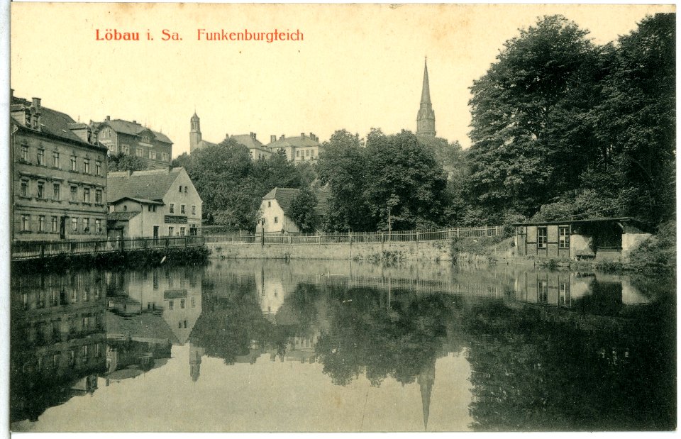 15105-Löbau-1912-Funkenburgteich-Brück & Sohn Kunstverlag