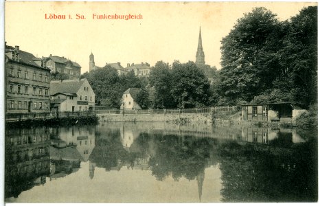 15105-Löbau-1912-Funkenburgteich-Brück & Sohn Kunstverlag