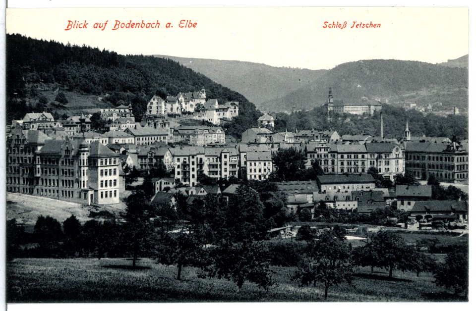 13379-Bodenbach-1911-Blick auf Bodenbach-Brück & Sohn Kunstverlag