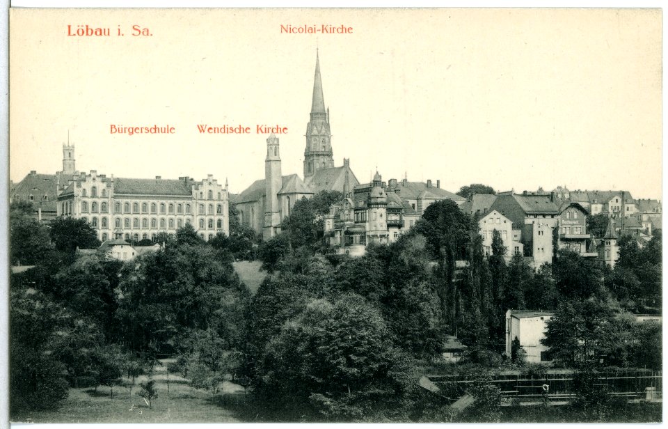 15106-Löbau-1912-Blick auf Löbau-Brück & Sohn Kunstverlag