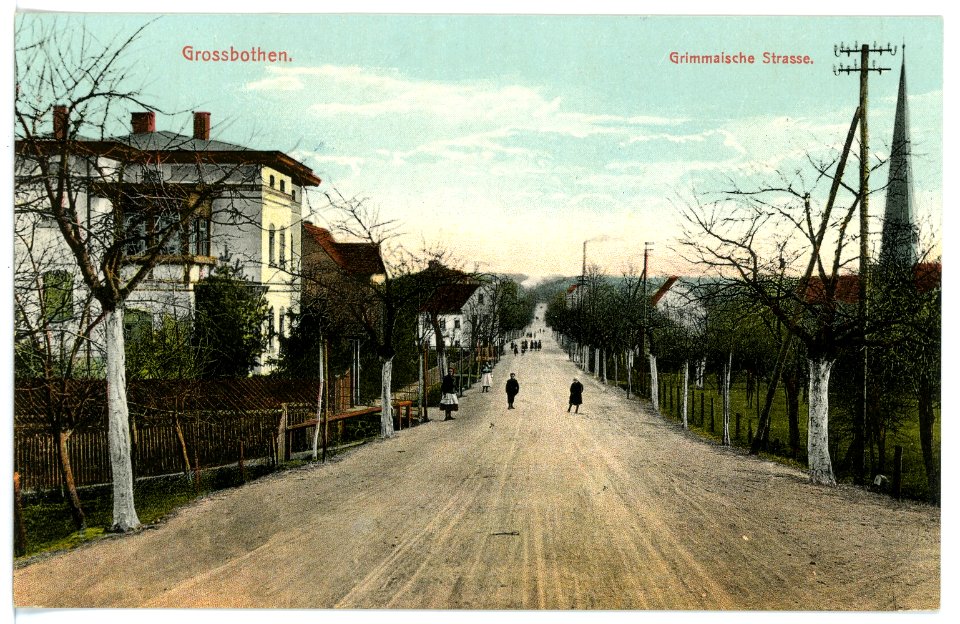15527-Großbothen-1913-Grimmaische Straße-Brück & Sohn Kunstverlag