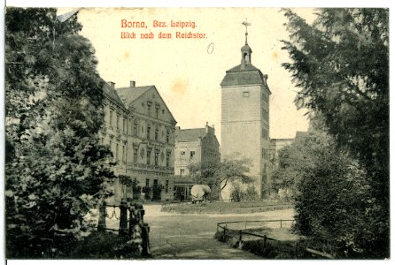 13062-Borna-1911-Blick nach dem Reichstor-Brück & Sohn Kunstverlag