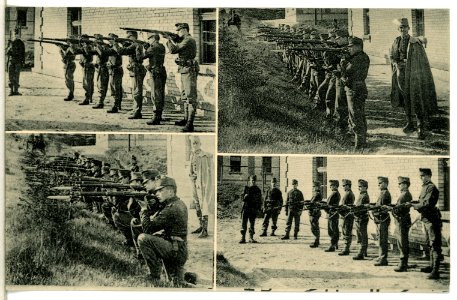 15279-Milowitz-1912-Schützenübungen-Brück & Sohn Kunstverlag