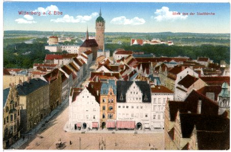 15596-Wittenberg-1913-Blick von der Stadtkirche-Brück & Sohn Kunstverlag